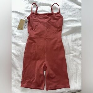 Aritzia Wilfred free divinity romper 7” cinder pink NWT